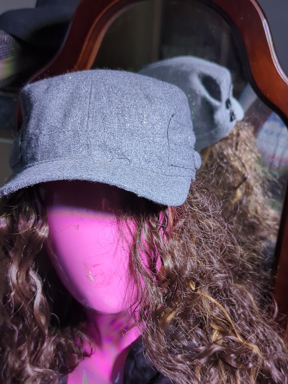 Gray Wool Cadet Cap - Women's Accessory